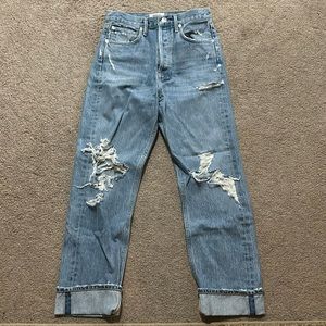 Agolde distress jeans!